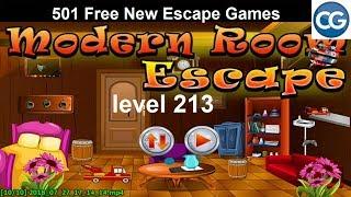 [Walkthrough] 501 Free New Escape Games level 213 - Modern room escape - Complete Game