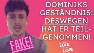 Dominik verrät SICH SELBST  Karina verarscht: DESHALB hat er bei Make Love Fake Love mitgemacht