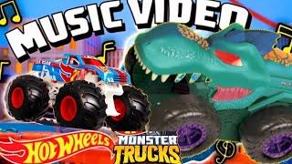 DO THE DINO CHOMP!  | But It's Hot Wheels Monster Trucks!