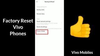 How to Factory reset of Vivo Android Mobile || 100% Working ||