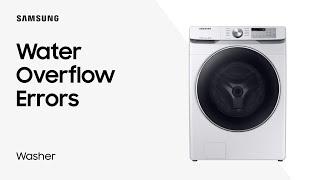 Washing Machine Error Codes (Panel Lights): Water Overflow | Samsung US