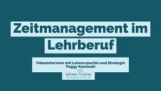 Zeitmanagement im Lehrberuf