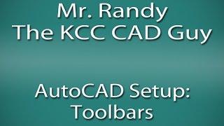 AutoCAD 2015 Turning on Toolbars