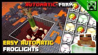 Minecraft Bedrock Edition: AUTOMATIC FROGLIGHT FARM! - Easy 1.20 Tutorial