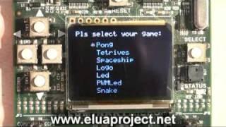 eLua logo and led examples