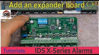 How to add an expander board to an IDS x-series alarm system - Tutorial