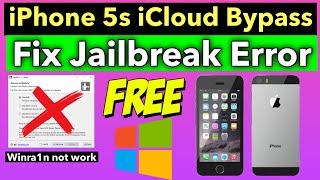 iPhone 5s Jailbreak error fix Windows | iCloud Bypass by iFRPFILE Free Tool |