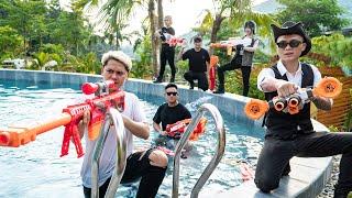 LTT Nerf War : Captain SEAL X Warriors Nerf Guns Fight Criminal Apprentice Modern Cowboys