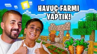 Tam Otomatik Havuç Farmı Yaptık! Minecraft Survival 5