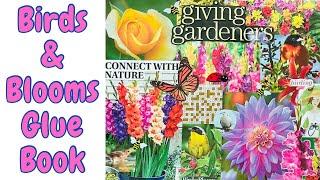 Birds & Blooms Glue Book️ I 🩷 Glue Books! #gluebook Great Glue Book for beginners!