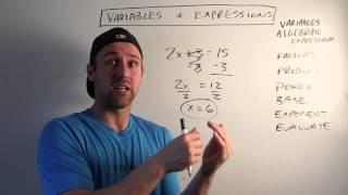 Expressions and Variables - What is a Variable? - ALGEBRA I