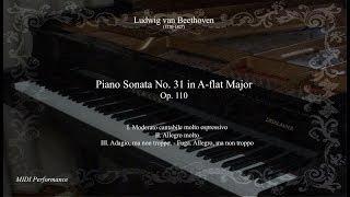 L.van Beethoven: Piano Sonata No. 31 in A-flat Major Op. 110 (Complete)
