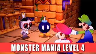 Monster Mania Level 4 Mario & Luigi Brothership How to beat the Lv 100 Bob ombs