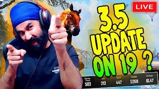 BGMI LIVE : 3.5 UPDATE CONFIRM ? | GTXPREET PUBG LIVE