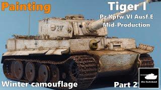 Tiger I - 1/35 Cyber-Hobby - Tank Model - Part 2 [ painting ] #scalemodel #modelmaking  #ww2 #プラモデル