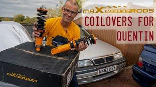 Unboxing new MaxpeedingRods Coilovers for the Rover 200 Convertible (and I fixed it)