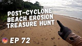 Metal Detecting More Beach Storm Erosion for Lost History Pt 2