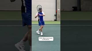 How to Hit a Forehand in Tennis (Relaxation is everything)#tennis #tennisforehand #forehand #shorts