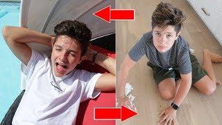SWAPPING LIVES WITH MY TWIN FOR 24 HOURS! | Brock and Boston