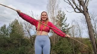 Yoga shoulder mobility with a stick