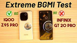 iQOO Z9s Pro Vs Infinix GT 20 Pro BGMI Test - Best Gaming Under 25000