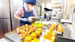 Everyone is HAPPY through the cake!Sweets store where Japanese women work