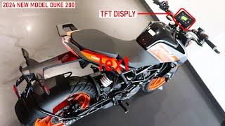 2024 New Launch KTM Duke 200 TFT DisplaySilver Color Detailed Review5 New Changes | On road Price