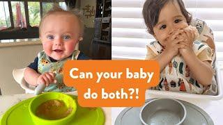 Can I Combine Pureés with Baby-Led Weaning?