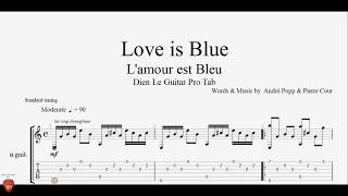 Love is Blue (L'amour est bleu ) - Guitar Tutorial + TAB