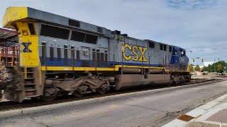 [CSX]682 CW46AH & 608 CW44-6 & YN3B [2475] SD50-2 Leads W086-30 HERZOG Train Through Fay NC