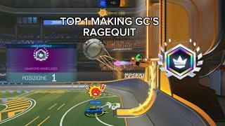 Top 1 Making Grand Champion's Rage Quit | Rocket League Sideswipe