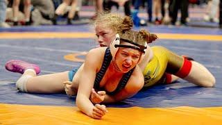 U17 Emmy Nerell (SWE) vs Sydney Babi (USA) 49kg. Girls youth womens wrestling tournament.