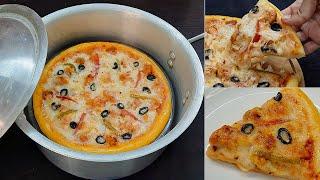 Pizza banane ka tarika  - Pizza recipe without oven -   pizza banane ki recipe