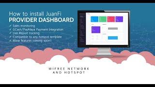 JUANFI PROVIDER DASHBOARD - Sales Monitoring installation