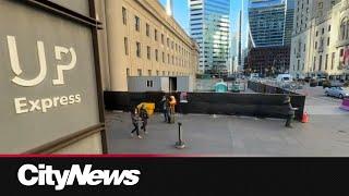 City of Toronto begins sidewalk, utility and security upgrades in front of Union Station