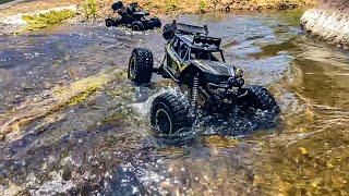 4X4 RC Rock Crawler 4WD Double Motors Off-Road Car 1:8 vs 1:12 Scale| Excellent Off-Road Performance