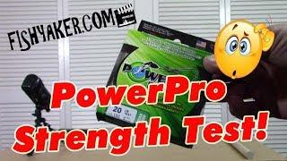 Is PowerPro braided fishing line as strong as it says? - Breaking Strength Test: Episode 631