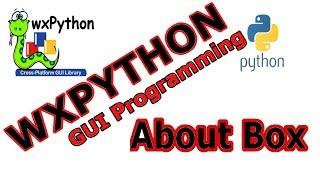 wxPython GUI -  Creating About Box In wxPython #23