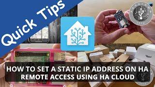 How to set a Static IP address on Home Assistant - Remote Access using Home Assistant Cloud