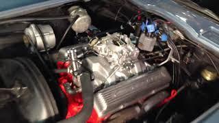 1963 Corvette Silver Blue 340 hp engine test