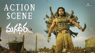 Magadheera | 100 Soldiers Action Scene | Ram Charan, Kajal Aggarwal, DevGill, SriHari | SS Rajamouli