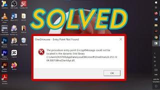 Onedrive error popup Solved - OneDrive.exe entry point not found