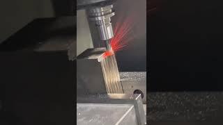 CNC milling 718 high-temp alloy with a solid ceramic end mill.#cnc#cncparts#cncmilling