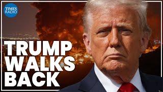 Trump walks 'back from the brink' of war as American opinion mounts against him