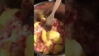 Potato carbonara 