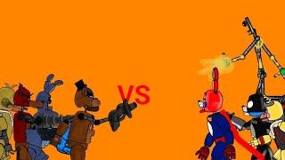 Animação Golden toy bonnie pá Vs damaged Salver Toy Chica mulher maravilha Parte 1