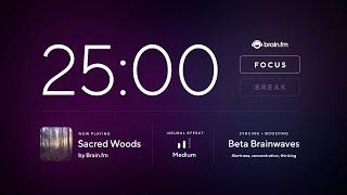 Focus music  30 minute Pomodoro deep work session  Music for maximum focus by Brain.fm