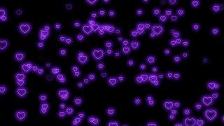 Fly UpNeon Light Heart | Heart Background Video Loop | Animated Background | Wallpaper Heart Loop