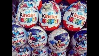 Surprise Eggs Kinder Surprise Marvel unboxing #1