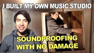 How I Soundproofed My Room! (WITH NO DAMAGE)